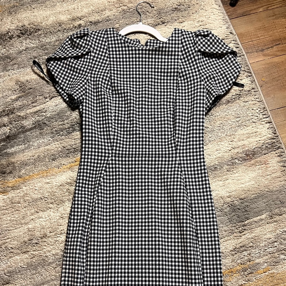 Calvin Klein black and white dress